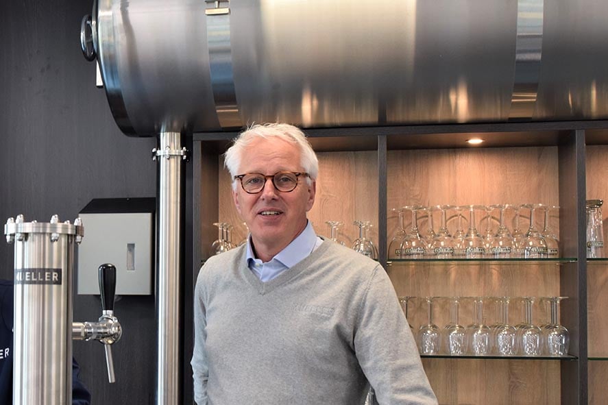 Willem Heddema Serving Beer Tank Sales Manager
